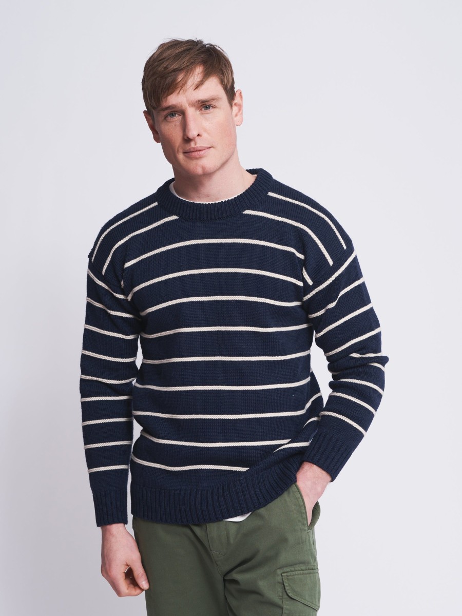 Aubin＆Wills Knitwear | Purl Striped Crew