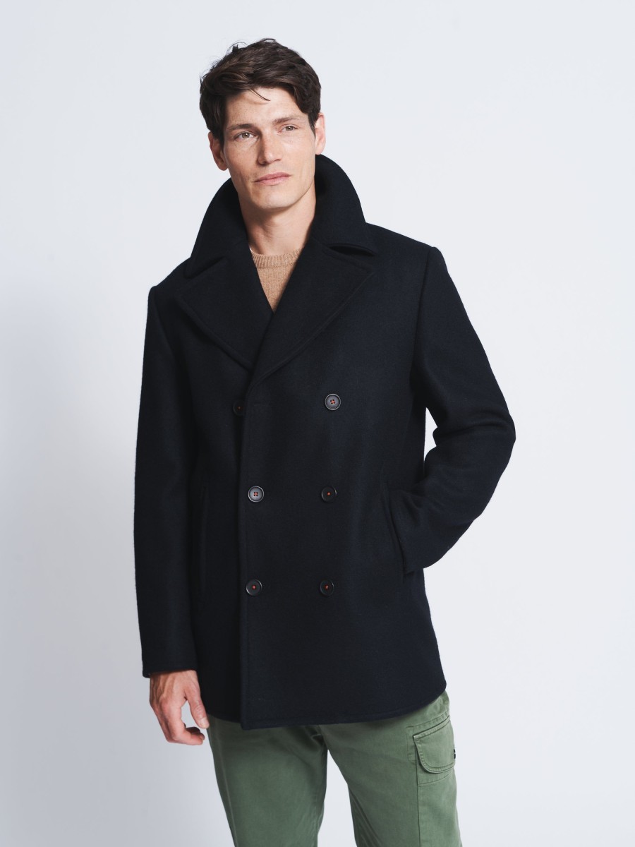 Aubin＆Wills Jackets & Coats | Saltaire Wool Peacoat